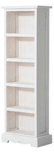Libreria 5 Ripiani in Legno 30x17x90 cm Bianco