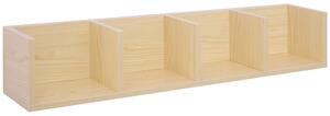 Mensola Scaffale Libreria Porta CD in Legno 95x17x16.5 cm