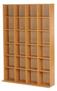 Mobile Libreria 24 Scomparti Legno naturale 130.5x89x20 cm