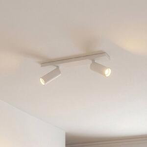 Arcchio Faretto da soffitto Brinja Slim, bianco, a 2 luci, GU10 MR11 Slim Arcchio, dimmerabile, Bianco / Opale, Corridoio, Alluminio, Moderno, Faretto
