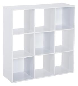 Libreria Moderna 6 Somparti in MDF 91x29,5x91 cm Bianco