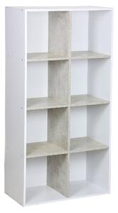 Libreria 8 Ripiani 60x30x120 cm in PB Grigio