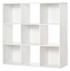 Libreria 3 Ripiani 91,5x29,5x91,5 in Legno Bianco