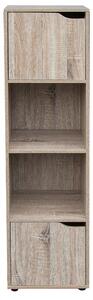 Libreria 2 Ripiani 2 Ante 30x29x120 cm in Legno