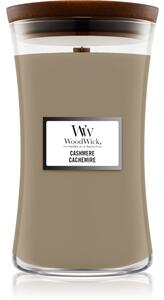 Woodwick Cashmere candela profumata con stoppino in legno 609,5 g