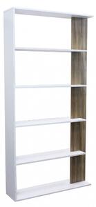 Libreria Alisha 90x23,5x180 h cm in Truciolare bilaminato Bianco
