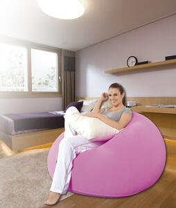 Pouf Poltrona Gonfiabile Floccato 105x105x65cm Jilong Easigo Lazy Sofa Rosa