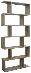 Libreria Alana 80x23,5x190,5 h cm in Truciolare bilaminato Naturale