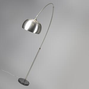 Lampada ad arco paralume in metallo acciaio 33 cm regolabile - XXL
