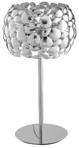 Lampada da tavolo 60w 2xe27 diametro 30cm cromo grape - Gt Luce