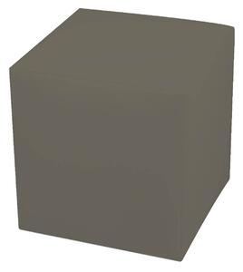 Pouf Poggiapiedi 42x42x44 cm in Similpelle Avalli Cubo Tortora