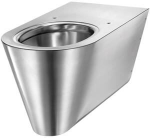 WC Disabili Delabie 700 S Stainless steel senza flangia satinata lucida