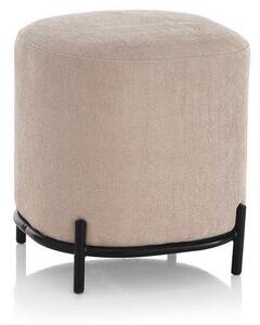 Pouf Imbottita 42x42x45 cm in Tessuto Rosa