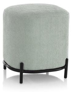 Pouf Imbottita 42x42x45 cm in Tessuto Menta