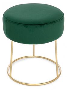 Pouf Clarissa Bottle D35 in Tessuto effetto Velluto