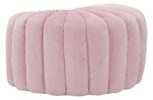 Puff Shell Rosa 80x54x42 cm in Legno Spugna e Poliestere Rosa