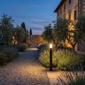 Paletto da Giardino Nero 100cm DarkLight Acciaio INOX base E27