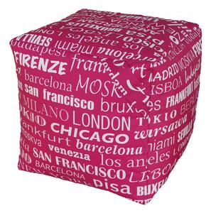 Pouf Puff Puf Cubo 40x40x40cm Big City Fucsia Avalli