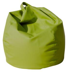 Poltrona a Sacco Pouf in Similpelle Verde Avalli