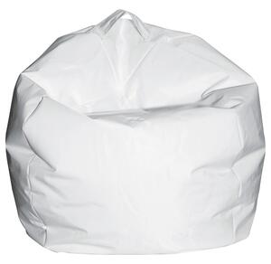 Poltrona a Sacco Pouf Comodone in Nylon Bianco Fadi