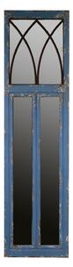 Specchio in Legno 48x3H180cm Blu