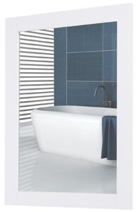 Specchio da Parete 52x72x1,9 cm con Cornice in MDF Bianca