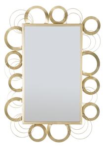 Specchio Globe 76,5x3x108 cm in Ferro Oro