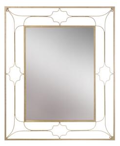 Specchio Glam Balcony New 80x3x100 cm in Ferro e MDF Oro