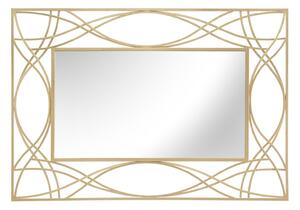 Specchio Exy 72x2x102,5 Misura Specchio 70,5x39,5 cm in Ferro Oro