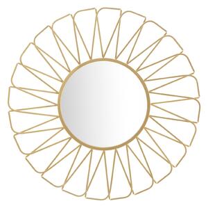 Specchio Rays Ø96x3,5 Misura Specchio Ø43 cm in Ferro Oro