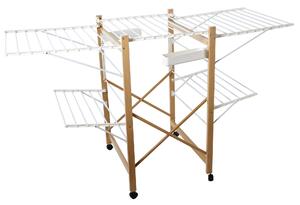 Stendibiancheria Pieghevole 173x68x104 cm in Metallo e Legno Collection