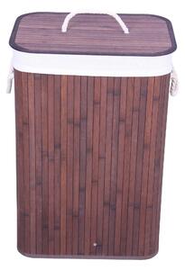 Cesto Portabiancheria 40x30x60 cm in Bamboo Collection Marrone