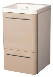 Mobile Lavatoio 50,5x50,5x87 cm 2 Cassetti Montegrappa Novella Dipiù Tortora
