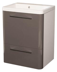 Mobile Lavatoio 65,5x50,5x87 cm 2 Cassetti Montegrappa Novella Dipiù Antracite