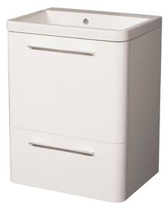 Mobile Lavatoio 65,5x50,5x87 cm 2 Cassetti Montegrappa Novella Dipiù Bianco