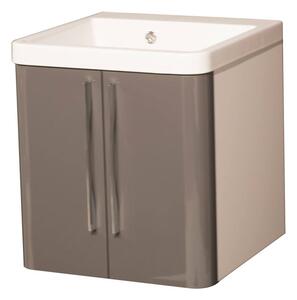 Mobile Lavatoio Sospeso 50,5x50,5x56 cm 2 Ante Montegrappa Novella Dipiù Antracite