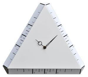 Orologio da Parete Triangolare 38X38Cm Pirondini Italia Pitagora Bianco