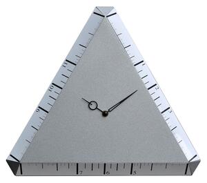 Orologio da Parete Triangolare 38X38Cm Pirondini Italia Pitagora Argento