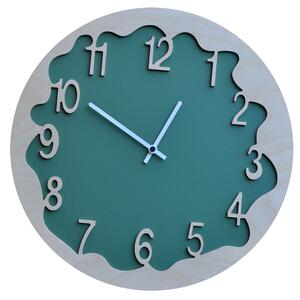 Orologio da Parete Rotondo 48Cm Pirondini Italia Ombre Verde