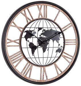 Orologio da Parete Ø70x5 cm in Mdf e Acciaio Ticking