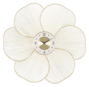 Orologio da Muro Petal 83,5x6x80 cm in Ferro Oro