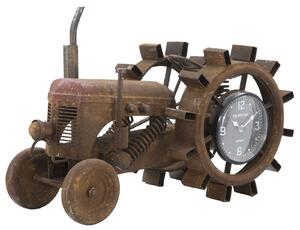 Orologio Trattore 43x20x23 cm in Ferro e MDF