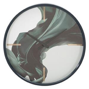 Orologio da Muro Green 50x5,5 cm in Ferro MDF e Vetro Verde