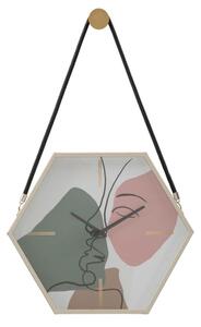Orologio da Muro Blos 45x5,5x39 cm in Ferro MDF e Vetro Multicolor