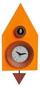 Orologio a Cucù da Parete 20X36X13Cm Pirondini Italia Dark Arancio Giallo