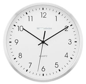Orologio da Muro Ø25,2x4,2 cm in Alluminio Bianco