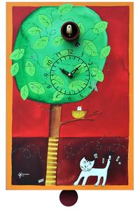 Orologio a Cucù da Parete 30X44X11Cm Pirondini Italia Sul Ramo