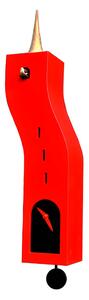 Orologio a Cucù da Parete 15X57X10Cm Pirondini Italia Stortolo Rosso