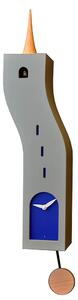 Orologio a Cucù da Parete 15X57X10Cm Pirondini Italia Stortolo Grigio Cemento