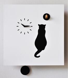 Orologio a Cucù da Parete 39X39X9Cm Pirondini Italia Cat Bianco